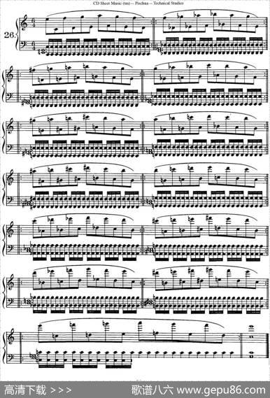TechnicalStudies60ProgressiveExercises（60首钢琴循序渐进练习曲P31——40）|约瑟夫·皮史纳