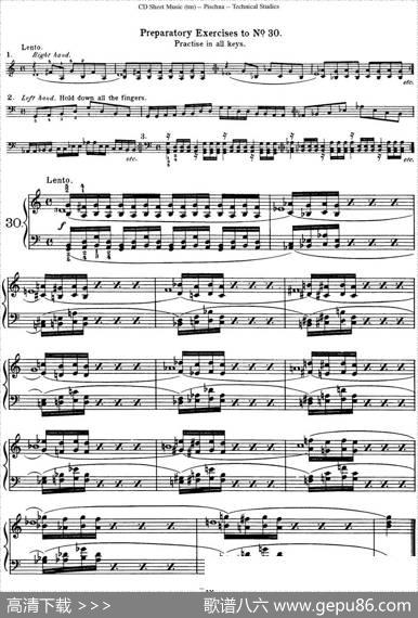 TechnicalStudies60ProgressiveExercises（60首钢琴循序渐进练习曲P41——50）|约瑟夫·皮史纳