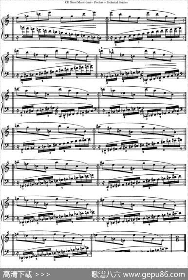 TechnicalStudies60ProgressiveExercises（60首钢琴循序渐进练习曲P41——50）|约瑟夫·皮史纳