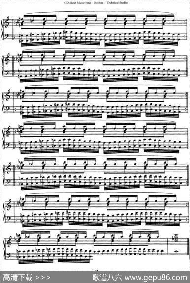 TechnicalStudies60ProgressiveExercises（60首钢琴循序渐进练习曲P51——60）|约瑟夫·皮史纳