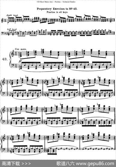 TechnicalStudies60ProgressiveExercises（60首钢琴循序渐进练习曲P71——80）|约瑟夫·皮史纳
