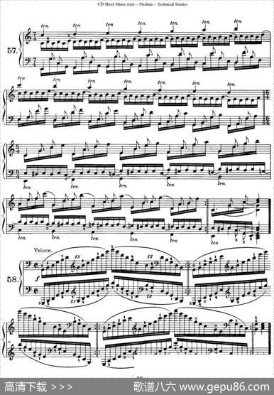 TechnicalStudies60ProgressiveExercises（60首钢琴循序渐进练习曲P91——99）|约瑟夫·皮史纳