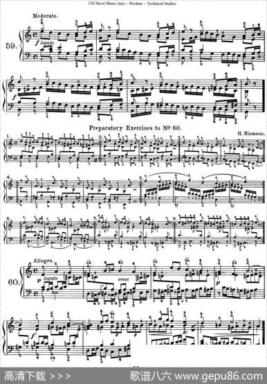 TechnicalStudies60ProgressiveExercises（60首钢琴循序渐进练习曲P91——99）|约瑟夫·皮史纳
