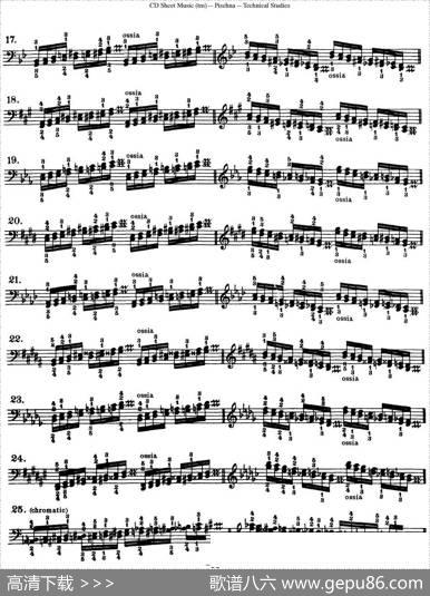 TechnicalStudies60ProgressiveExercises（60首钢琴循序渐进练习曲P91——99）|约瑟夫·皮史纳