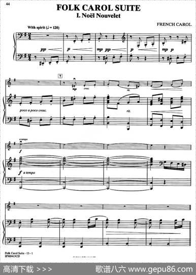 FOLKCAROLSUITE（钢琴伴奏）