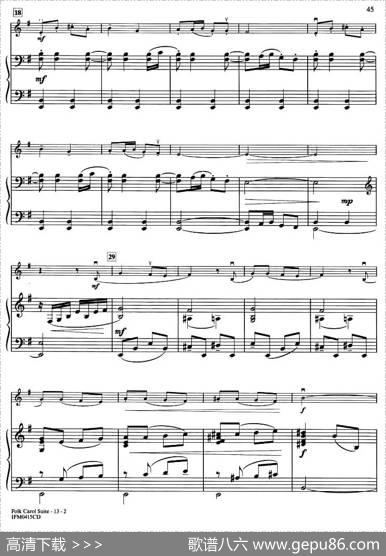 FOLKCAROLSUITE（钢琴伴奏）