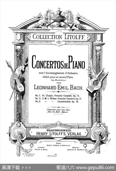 PianoConcertoNo.1inCMajorOp.11,（C大调第一钢琴协奏曲·双钢琴）|卡尔·玛利亚·冯·韦伯