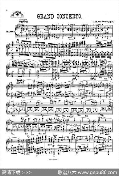 PianoConcertoNo.1inCMajorOp.11,（C大调第一钢琴协奏曲·双钢琴）|卡尔·玛利亚·冯·韦伯