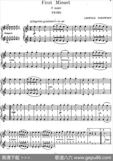 7Ancient-Dances-(4H)四手联弹（七首古风舞曲·1）|里奥鲍尔德·戈多夫斯基