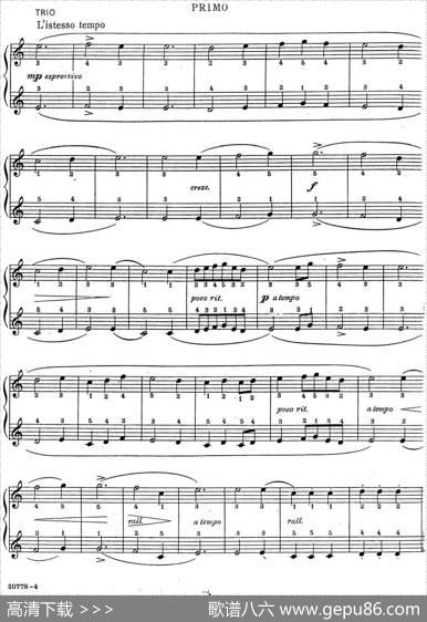 7Ancient-Dances-(4H)四手联弹（七首古风舞曲·1）|里奥鲍尔德·戈多夫斯基