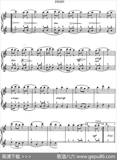 7Ancient-Dances-(4H)四手联弹（七首古风舞曲·2）|里奥鲍尔德·戈多夫斯基