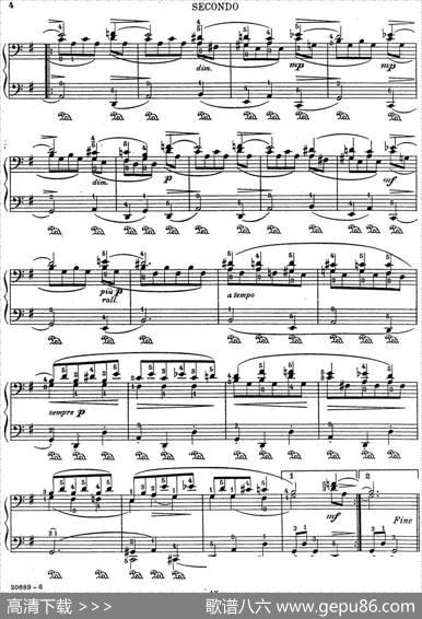 7Ancient-Dances-(4H)四手联弹（七首古风舞曲·2）|里奥鲍尔德·戈多夫斯基