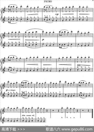 7Ancient-Dances-(4H)四手联弹（七首古风舞曲·3）|里奥鲍尔德·戈多夫斯基