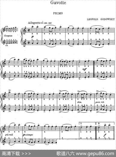 7Ancient-Dances-(4H)四手联弹（七首古风舞曲·4）|里奥鲍尔德·戈多夫斯基