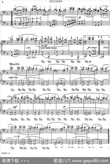 7Ancient-Dances-(4H)四手联弹（七首古风舞曲·4）|里奥鲍尔德·戈多夫斯基