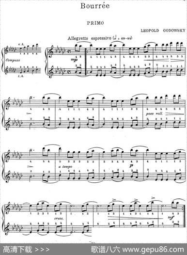 7Ancient-Dances-(4H)四手联弹（七首古风舞曲·5）|里奥鲍尔德·戈多夫斯基