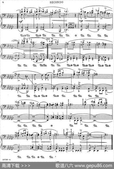 7Ancient-Dances-(4H)四手联弹（七首古风舞曲·5）|里奥鲍尔德·戈多夫斯基