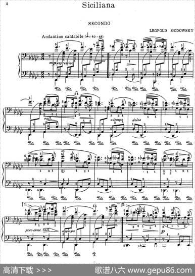 7Ancient-Dances-(4H)四手联弹（七首古风舞曲·6）|里奥鲍尔德·戈多夫斯基