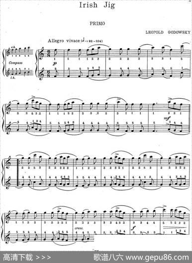 7Ancient-Dances-(4H)四手联弹（七首古风舞曲·7）|里奥鲍尔德·戈多夫斯基