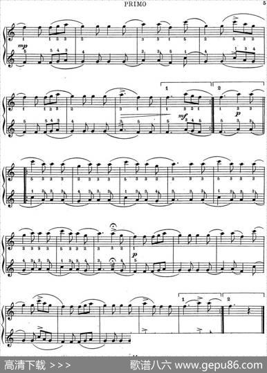 7Ancient-Dances-(4H)四手联弹（七首古风舞曲·7）|里奥鲍尔德·戈多夫斯基