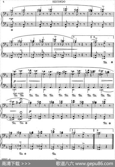 7Ancient-Dances-(4H)四手联弹（七首古风舞曲·7）|里奥鲍尔德·戈多夫斯基