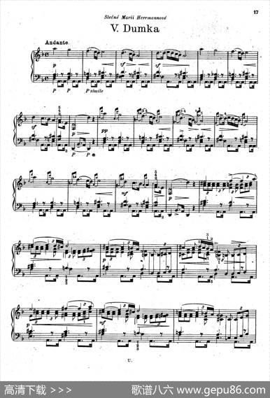 SixPianoPiecesOp.7（6首钢琴小品·Ⅴ）|约瑟夫·苏克