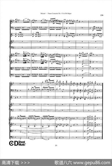 PianoConcertoNo.15inBbMajorK.450-FullScore（降B大调钢琴协奏曲总谱）|沃尔夫冈·阿玛多伊斯·莫扎特