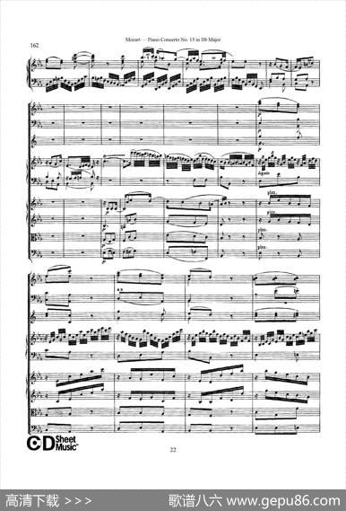 PianoConcertoNo.15inBbMajorK.450-FullScore（降B大调钢琴协奏曲总谱）|沃尔夫冈·阿玛多伊斯·莫扎特