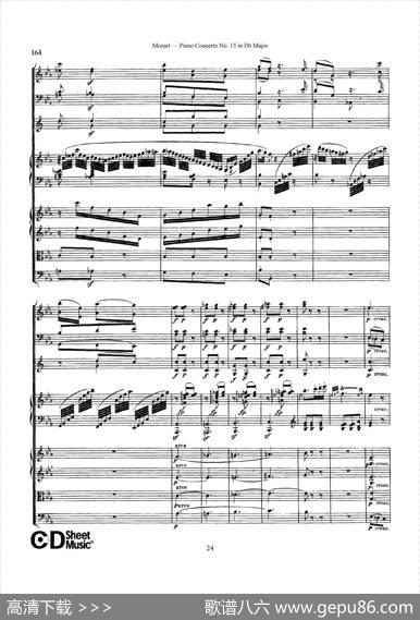PianoConcertoNo.15inBbMajorK.450-FullScore（降B大调钢琴协奏曲总谱）|沃尔夫冈·阿玛多伊斯·莫扎特