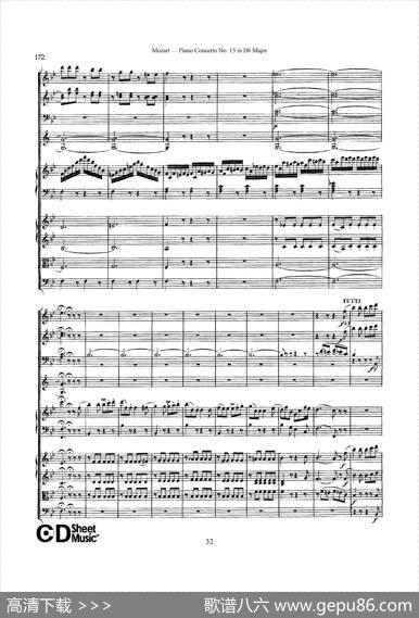 PianoConcertoNo.15inBbMajorK.450-FullScore（降B大调钢琴协奏曲总谱）|沃尔夫冈·阿玛多伊斯·莫扎特