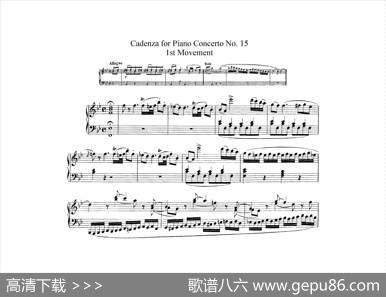 PianoConcertoNo.15inBbMajorK.450-FullScore（降B大调钢琴协奏曲总谱）|沃尔夫冈·阿玛多伊斯·莫扎特