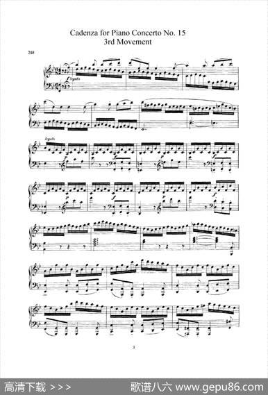 PianoConcertoNo.15inBbMajorK.450-FullScore（降B大调钢琴协奏曲总谱）|沃尔夫冈·阿玛多伊斯·莫扎特