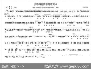 舍不得有情意莺莺贤妹（《西厢记》张君瑞[生]唱段）