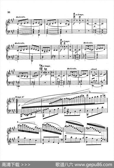 VariationsonYankeeDoodlefromMiscelleniesOp.93（扬基嘟得主题变奏曲）|安东·鲁宾斯坦