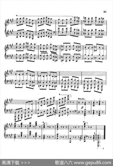 VariationsonYankeeDoodlefromMiscelleniesOp.93（扬基嘟得主题变奏曲）|安东·鲁宾斯坦