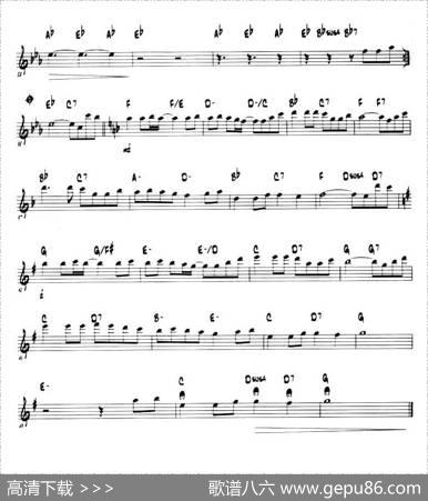 童话（第一中音萨克斯、爵士乐版）