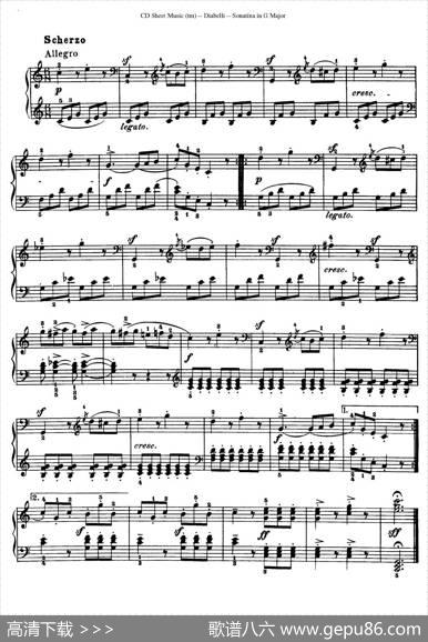 4PianoSonatinas（4首钢琴小奏鸣曲）（Op.151No.1）|安东·狄亚贝利
