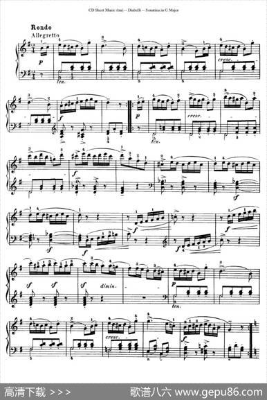 4PianoSonatinas（4首钢琴小奏鸣曲）（Op.151No.1）|安东·狄亚贝利