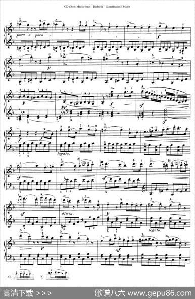 4PianoSonatinas（4首钢琴小奏鸣曲）（Op.151No.3）|安东·狄亚贝利