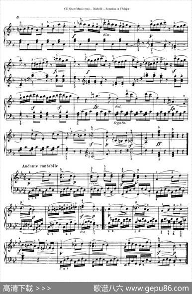 4PianoSonatinas（4首钢琴小奏鸣曲）（Op.151No.3）|安东·狄亚贝利