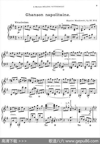 SixPiecesOp.83（6首小品·6）|莫里兹·莫什科夫斯基