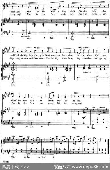 Chopin-17PolishSongsOp.74，No.1（MadchensWunsch.TheMaiden’sWisb.）（钢琴伴奏谱）|弗雷德里克·弗朗索瓦·肖邦