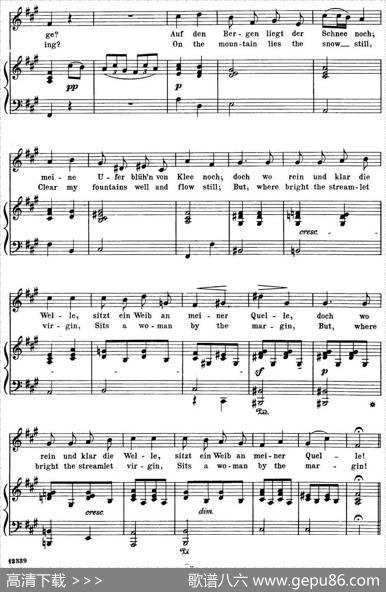 Chopin-17PolishSongsOp.74，No.3（TrubeWellen.TroubledWaters.）（钢琴伴奏谱）|弗雷德里克·弗朗索瓦·肖邦