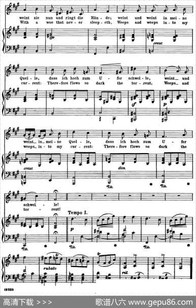 Chopin-17PolishSongsOp.74，No.3（TrubeWellen.TroubledWaters.）（钢琴伴奏谱）|弗雷德里克·弗朗索瓦·肖邦