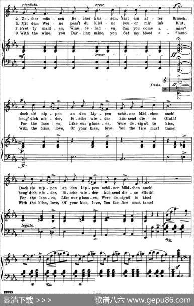 Chopin-17PolishSongsOp.74，No.4（Bacchanal.Bacchanal.）（钢琴伴奏谱）|弗雷德里克·弗朗索瓦·肖邦