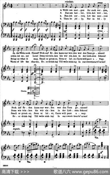 Chopin-17PolishSongsOp.74，No.4（Bacchanal.Bacchanal.）（钢琴伴奏谱）|弗雷德里克·弗朗索瓦·肖邦