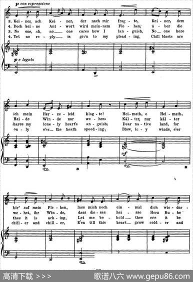 Chopin-17PolishSongsOp.74，No.13（Melancholie.Melancholy.）（钢琴伴奏谱）|弗雷德里克·弗朗索瓦·肖邦