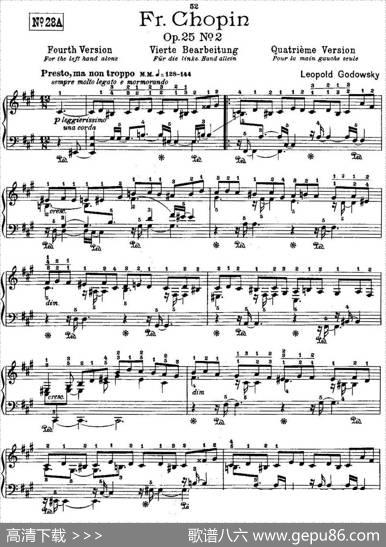 53首改编练习曲（No.28A）|里奥鲍尔德·戈多夫斯基