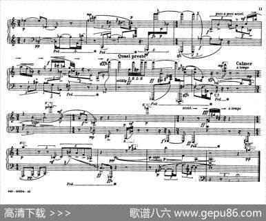 12EtudesforPiano（博尔科姆12首钢琴练习曲·4）|威廉·博尔科姆
