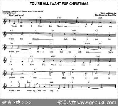 YOU'REALLIWANTFORCHRISTMAS